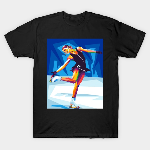 Alexandra Trusova T-Shirt by cool pop art house